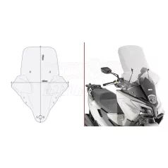 Plexi-szélvédő KYMCO X-TOWN 125-300 CITY (20-24) GIVI