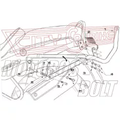   Csomagtartó alap BMW R 850 R (95-02) / BMW R 1100 R (95-01) GIVI