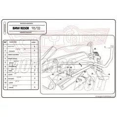   Csomagtartó alap BMW R 850 R (95-02) / BMW R 1100 R (95-01) GIVI