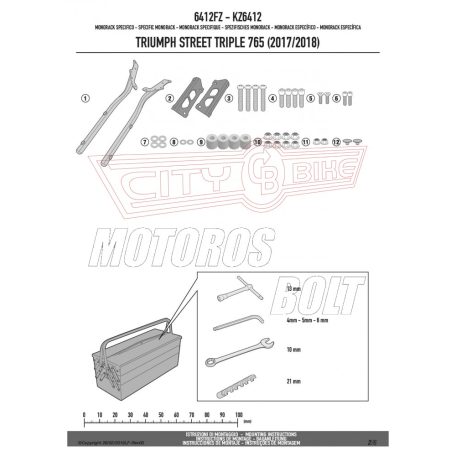 Csomagtartó alap TRIUMPH Street Triple 765 (2017-2018) GIVI