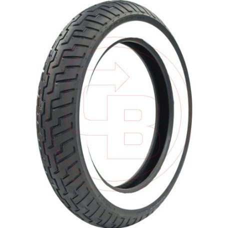 DUNLOP gumiköpeny 130/90-16 D404 67H TT WWW WHITE SIDE első kerékre DOT 03/2023