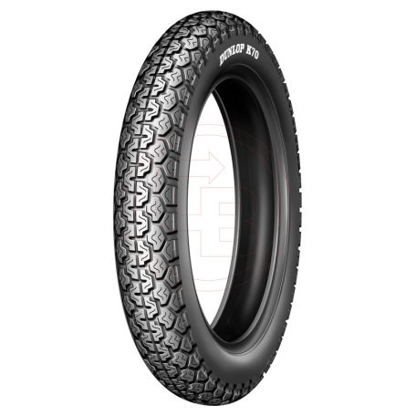 DUNLOP gumiköpeny 3,50-19 K70 57P TT OLDTIMER-CLASSIC első/hátsó kerékre