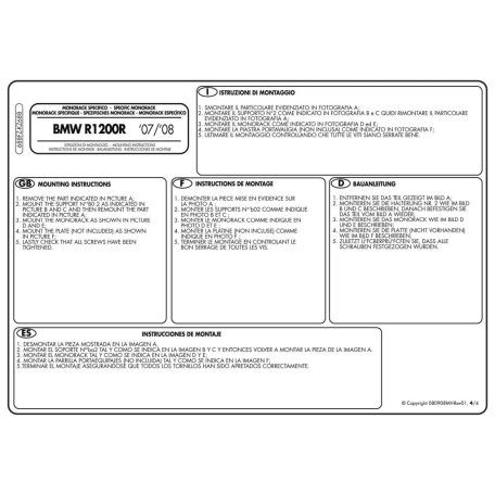 Csomagtartó alap BMW R 1200 R (06-10) GIVI