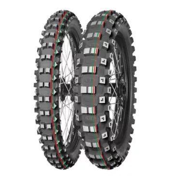   MITAS gumiköpeny 80/100-12 TERRA FORCE-MX MH 50M (piros-zöld csík) TT hátsó kerékre