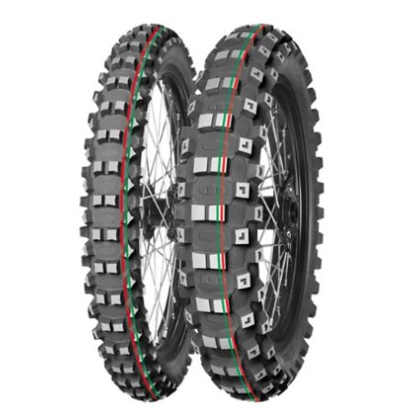 MITAS gumiköpeny 90/90-21 TERRA FORCE-MX MH 54M (RED/GREEN STRIP) TT első kerékre DOT 2023