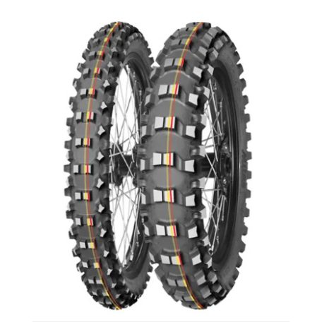MITAS gumiköpeny 80/100-21 TERRA FORCE-MX SM 51M (piros és sárga csík) TT első kerékre