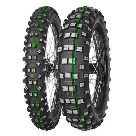 MITAS gumiköpeny 110/80-18 TERRA FORCE-EF SUPER 58R TT HÁTSÓ KERÉKRE (ZÖLD CSÍKOS)