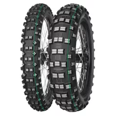   MITAS gumiköpeny 120/90-18 TERRA FORCE-EF SUPER LIGHT 65M TT hátsó kerékre zöld csík