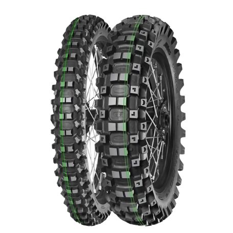 MITAS gumiköpeny 110/100-18 TERRA FORCE-EX MH SUPER SOFT 64M (dupla zöld csík) TT hátsó kerékre