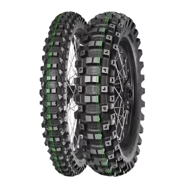   MITAS gumiköpeny 120/90-18 TERRA FORCE-EX MH SUPER SOFT 65M TT hátsó kerékre kettős zöld csík