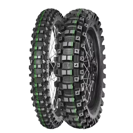 MITAS gumiköpeny 90/100-12 TERRA FORCE-EX MH SUPER SOFT (dupla zöld csík) 46M TT hátsó kerékre