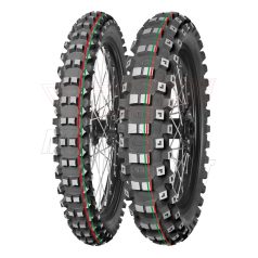   MITAS gumiköpeny 90/100-16 TERRA FORCE-EX MH SUPER SOFT kettős zöld csík 51M TT hátsó kerékre