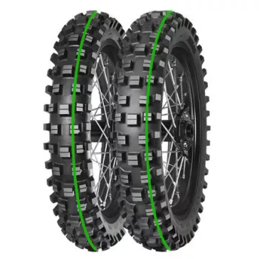   MITAS gumiköpeny 120/90-18 TERRA FORCE-EX XT-754 SUPER LIGHT 65M TT hátsó kerékre (zöld csík)