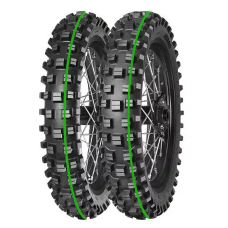 MITAS gumiköpeny 120/90-18 TERRA FORCE-EX XT-754 SUPER LIGHT 65M TT hátsó kerékre (zöld csík)