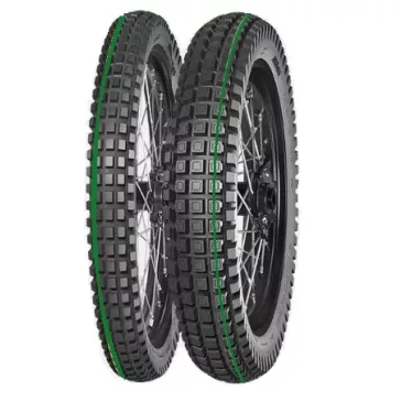   MITAS gumiköpeny 110/90-19 ENDURO HYBRID SUPER LIGHT 62P TL/TT M+S (zöld csík) hátsó kerékre