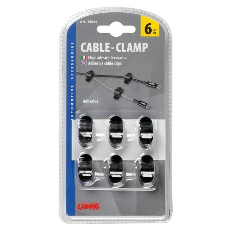 Kábeltartó öntapadós (6 db) LAMPA