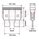 Biztosíték készlet késes 10 db-os