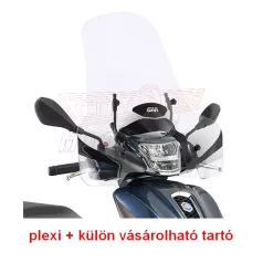   Plexi-szélvédő SYM HD (2019) / Piaggio Medley 125-150i-Get/Medley S 125-150i-Get (2020-2024) GIVI