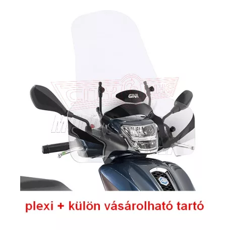 Plexi-szélvédő SYM HD (2019) / Piaggio Medley 125-150i-Get/Medley S 125-150i-Get (2020-2024) GIVI