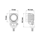 Ködfényszóró Led 10W 900 lumen 6000K Square (db !)