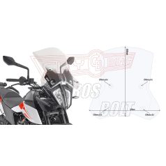   Plexi-szélvédő KTM 390 Adventure (2020-2023) / KTM 790 Adventure (2019-2020) / KTM 790 Adventure R (2019-2020) / KTM 890 Adventure (2021-2022) GIVI