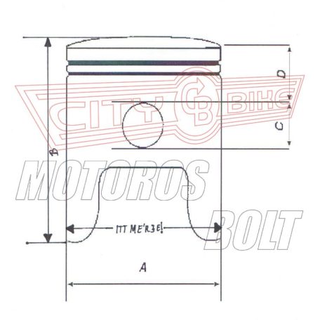 Dugattyú szett Aprilia AF1/RS 125 54,25-55,00