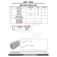   Kiegészítő szett csomagtartóhoz  MOTO GUZZI  V7 850 STONE / SPECIAL (21 > 24) motorokhoz GIVI