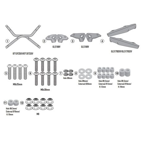 Csomagtartó alap Benelli Leoncino 800 (22-25) GIVI