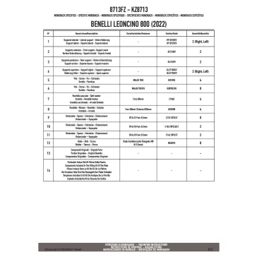 Csomagtartó alap Benelli Leoncino 800 (22-26) GIVI