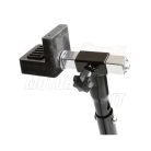 LAMPA motoremelő bak, hátsó kerékhez, gumis tartóval, állítható magasságú