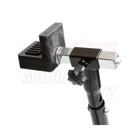 LAMPA motoremelő bak, hátsó kerékhez, gumis tartóval, állítható magasságú