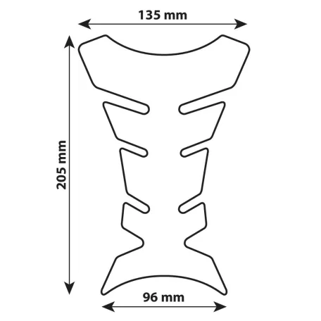 Tankvédő (tankpad) fekete X1