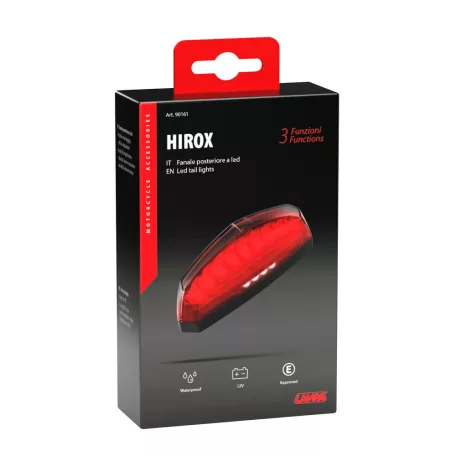 Lámpa hátsó UNIVERZÁLIS Ledes piros Hirox