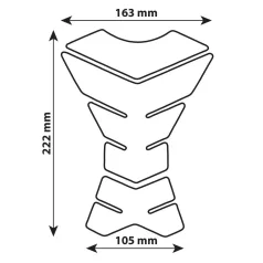 Tankvédő (tankpad) karbon effekt X3