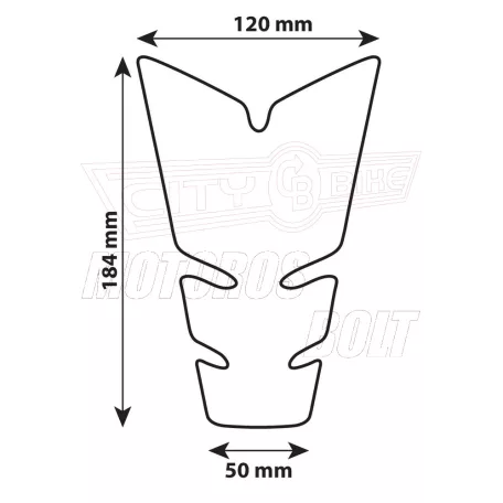 Tankvédő (tankpad) fekete X5
