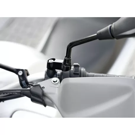 LAMPA 90537 tükörszélesítő – alumínium adapter, 40 mm kiterjesztés, 27 mm emelés, M8 jobbos