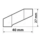 LAMPA 90539 tükörszélesítő M10 bal menettel – alumínium adapter, 40 mm kiterjesztés, 27 mm emelés