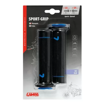 Markolat gumi LAMPA sport fekete / kék nyitott