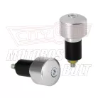 Kormányvégdísz gumis LAMPA ezüst (17mm)