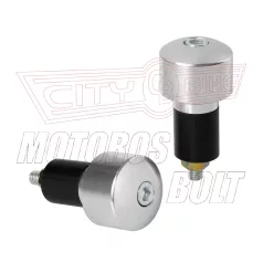 Kormányvégdísz gumis LAMPA ezüst (17mm)