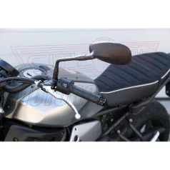 Kormányvégdísz gumis LAMPA fekete bordás (17mm)