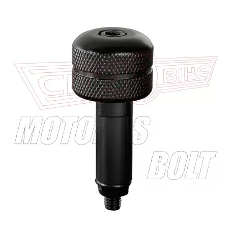 Kormányvégdísz gumis LAMPA fekete bordás (13mm)