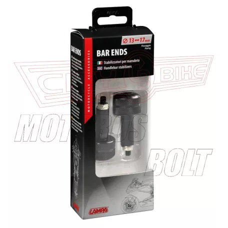 Kormányvégdísz gumis LAMPA fekete bordás (13mm)