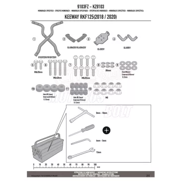 Csomagtartó alap KEEWAY RKF 125 (18-26) GIVI