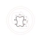 LAMPA 91471 GelPad – XL (32 × 27 cm) zselés motoros ülőpárna