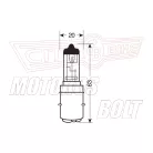 Izzó 12V 35/35W BA20D halogén LAMPA