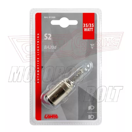 Izzó 12V 35/35W BA20D halogén LAMPA