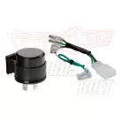 Indexrelé 12V 10A 3 lábu univerzális (kábelekkel)