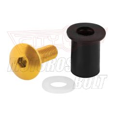 Csavarkészlet PLEXIHEZ M5 arany Lampa (10 db)