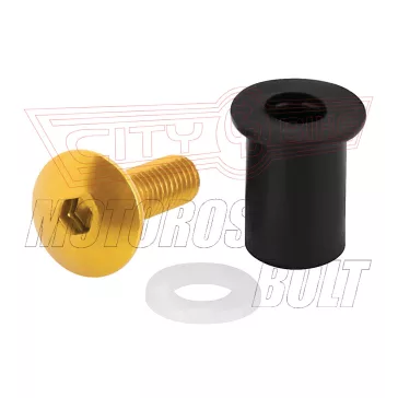 Csavarkészlet PLEXIHEZ M5 arany Lampa (10 db)